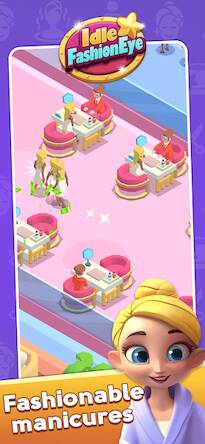 Скачать взломанную Idle Fashion Eye: Beauty Salon [Мод меню] MOD apk на Андроид