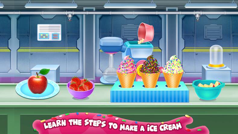 Скачать взломанную Fantasy Ice Cream Factory [Бесплатные покупки] MOD apk на Андроид