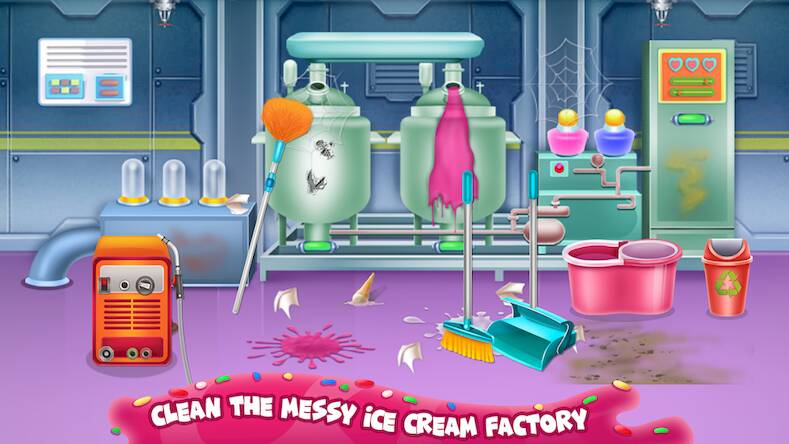 Скачать взломанную Fantasy Ice Cream Factory [Бесплатные покупки] MOD apk на Андроид