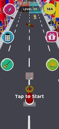 Скачать взломанную Rushing Rubbish [Много монет] MOD apk на Андроид