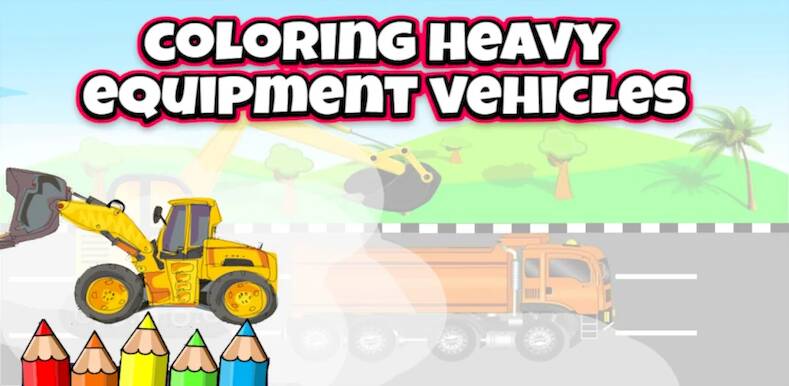 Скачать взломанную coloring construction vehicles [Много монет] MOD apk на Андроид