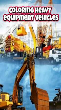 Скачать взломанную coloring construction vehicles [Много монет] MOD apk на Андроид