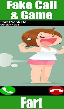 Скачать взломанную Fake Call Fart Game [Много денег] MOD apk на Андроид