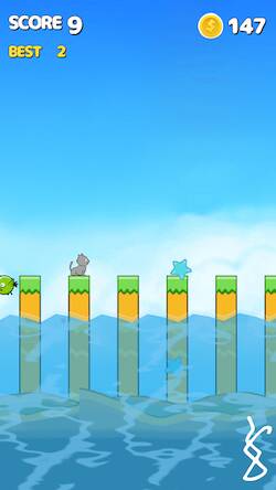 Скачать взломанную Jumping Cat [Много денег] MOD apk на Андроид
