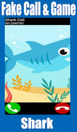 Скачать взломанную Fake Call Shark Game [Мод меню] MOD apk на Андроид