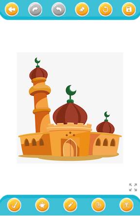 Скачать взломанную Islamic mosque coloring [Много денег] MOD apk на Андроид
