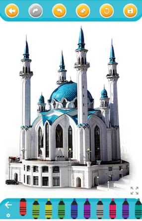 Скачать взломанную Islamic mosque coloring [Много денег] MOD apk на Андроид