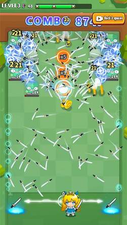 Скачать взломанную Throwing Weapons:Pinball game [Много монет] MOD apk на Андроид