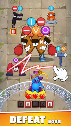 Скачать взломанную Alphabet Attack: Survival Wars [Бесплатные покупки] MOD apk на Андроид