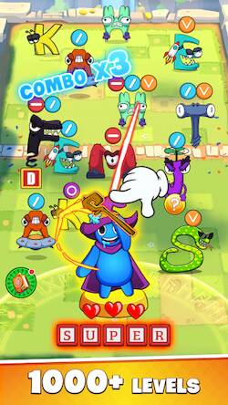 Скачать взломанную Alphabet Attack: Survival Wars [Бесплатные покупки] MOD apk на Андроид