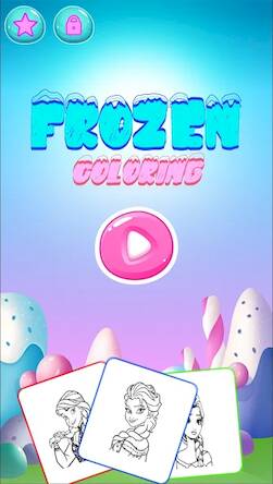Скачать взломанную Frozen Coloring Pages. [Мод меню] MOD apk на Андроид