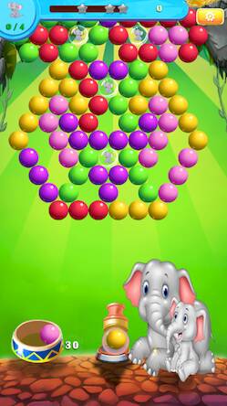 Скачать взломанную Elephant Bubble Shooter [Бесплатные покупки] MOD apk на Андроид