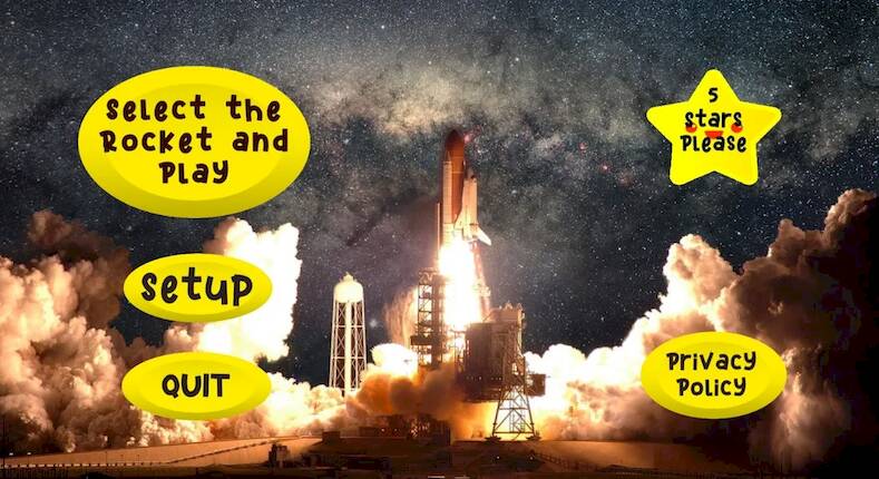 Скачать взломанную Space Rocket and Land [Бесплатные покупки] MOD apk на Андроид