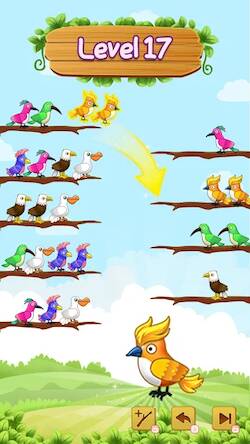 Скачать взломанную Bird Sort: Color Bird Sort [Много денег] MOD apk на Андроид