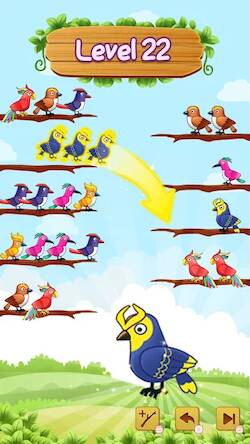 Скачать взломанную Bird Sort: Color Bird Sort [Много денег] MOD apk на Андроид
