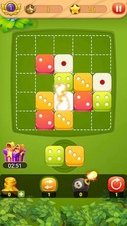 Скачать взломанную Dice Pop:Merge Puzzle [Много денег] MOD apk на Андроид