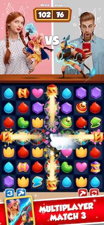 Скачать взломанную Match League [Много денег] MOD apk на Андроид