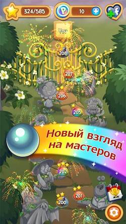 Скачать взломанную Peggle Blast [Много денег] MOD apk на Андроид
