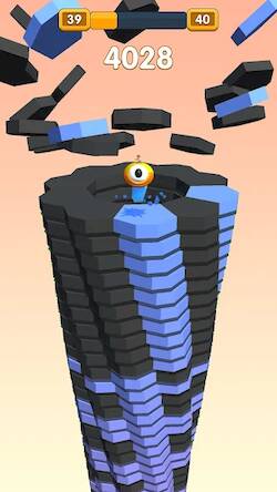Скачать взломанную Stack Ball Mania - Helix Crash [Бесплатные покупки] MOD apk на Андроид