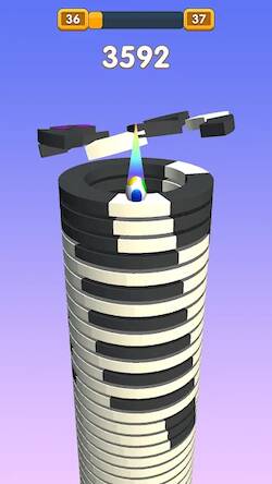 Скачать взломанную Stack Ball Mania - Helix Crash [Бесплатные покупки] MOD apk на Андроид