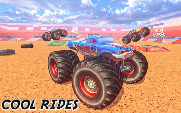 Скачать взломанную Monster Truck : Dirt Stunts [Бесплатные покупки] MOD apk на Андроид