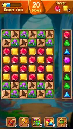 Скачать взломанную Драгоценности Оригинал [Бесплатные покупки] MOD apk на Андроид
