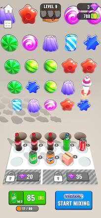Скачать взломанную Soda Merge [Много денег] MOD apk на Андроид