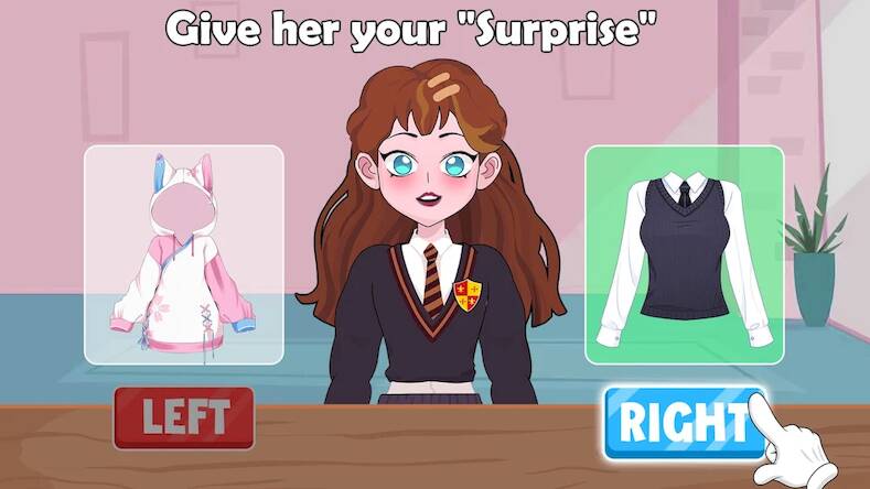Скачать взломанную Left Or Right: Dress Up [Бесплатные покупки] MOD apk на Андроид