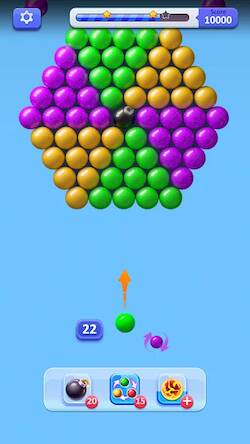 Скачать взломанную Shoot Bubble - Лопать пузыри [Много денег] MOD apk на Андроид