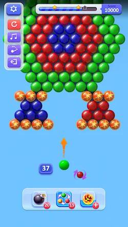 Скачать взломанную Shoot Bubble - Лопать пузыри [Много денег] MOD apk на Андроид