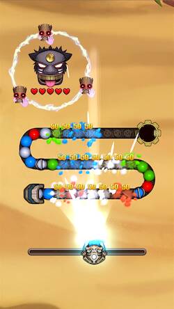 Скачать взломанную Marble Shoot [Бесплатные покупки] MOD apk на Андроид