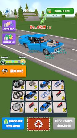 Скачать взломанную Idle Racer [Бесплатные покупки] MOD apk на Андроид