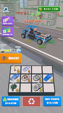 Скачать взломанную Idle Racer [Бесплатные покупки] MOD apk на Андроид