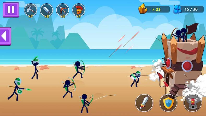 Скачать взломанную Stickman Tribe [Бесплатные покупки] MOD apk на Андроид