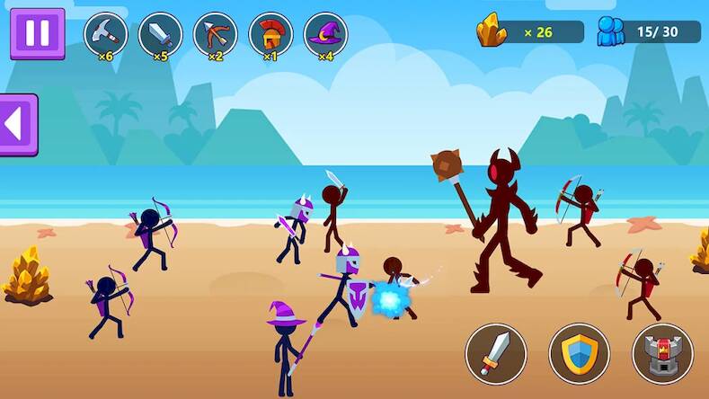 Скачать взломанную Stickman Tribe [Бесплатные покупки] MOD apk на Андроид