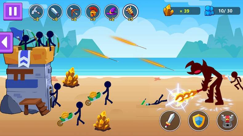 Скачать взломанную Stickman Tribe [Бесплатные покупки] MOD apk на Андроид
