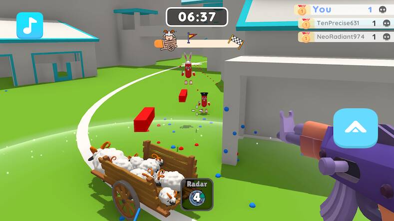 Скачать взломанную Paintball King [Бесплатные покупки] MOD apk на Андроид