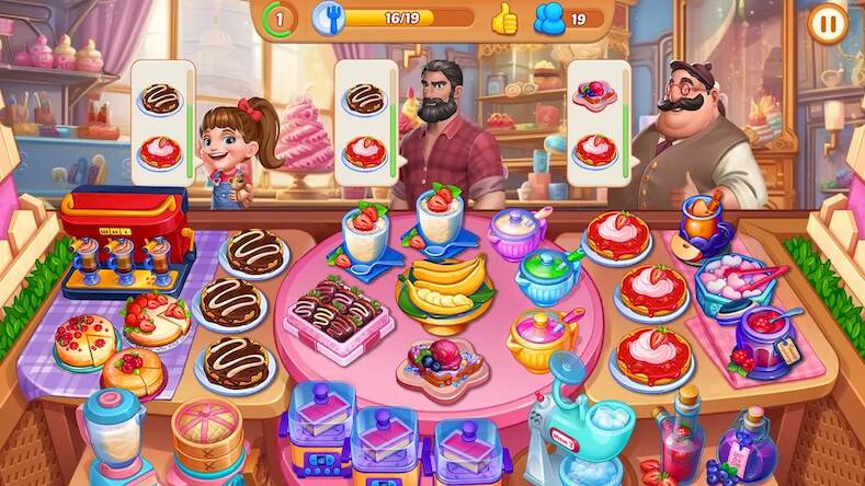 Скачать взломанную ресторан счастья: шеф-повар [Много монет] MOD apk на Андроид