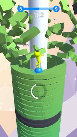 Скачать взломанную Stack Ball Jump - Helix Crash [Мод меню] MOD apk на Андроид
