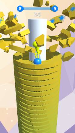 Скачать взломанную Stack Ball Jump - Helix Crash [Мод меню] MOD apk на Андроид