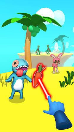 Скачать взломанную Hand Battle: Laser Power [Много монет] MOD apk на Андроид