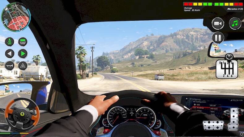 Скачать взломанную Современный автомобиль вождени [Много денег] MOD apk на Андроид