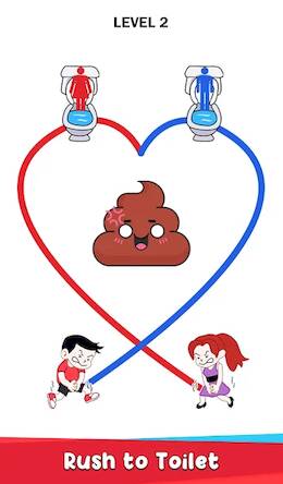 Скачать взломанную Toilet Rush Race: Draw Puzzle [Много денег] MOD apk на Андроид