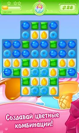 Скачать взломанную Candy Crush Jelly Saga [Мод меню] MOD apk на Андроид