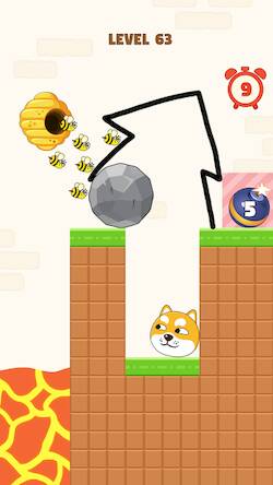 Скачать взломанную Save The Dog [Много монет] MOD apk на Андроид