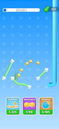 Скачать взломанную Balls'n Ropes [Бесплатные покупки] MOD apk на Андроид