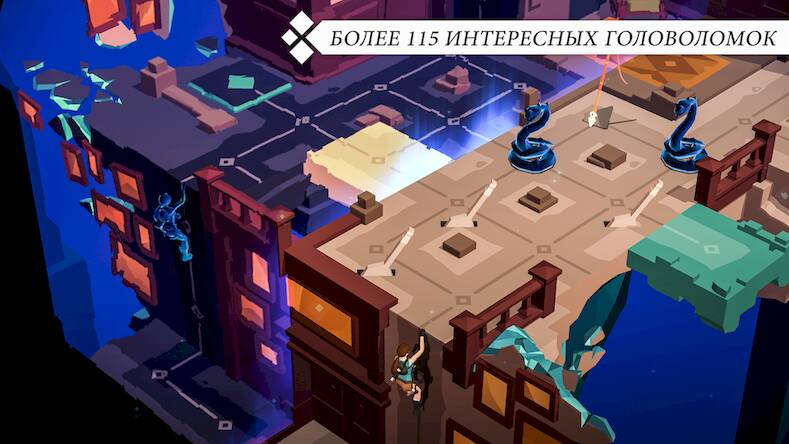 Скачать взломанную Lara Croft GO [Много монет] MOD apk на Андроид
