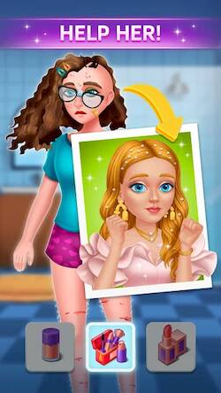 Скачать взломанную Makeover Merge [Много денег] MOD apk на Андроид