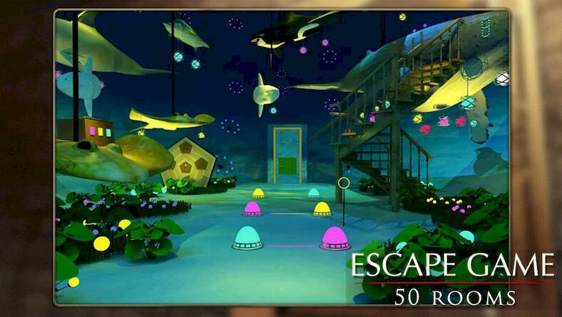 Скачать взломанную Побег игра: 50 комната 1 [Много монет] MOD apk на Андроид