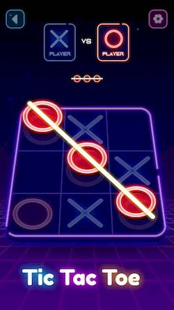 Скачать взломанную Tic Tac Toe - 2 Player XO [Много монет] MOD apk на Андроид